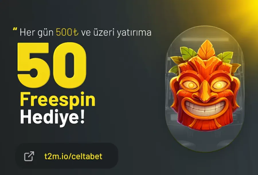 Celtabet Her Gün 500₺ Üzeri Yatırımınıza 50 Popok Gaming Freespin Hediye!