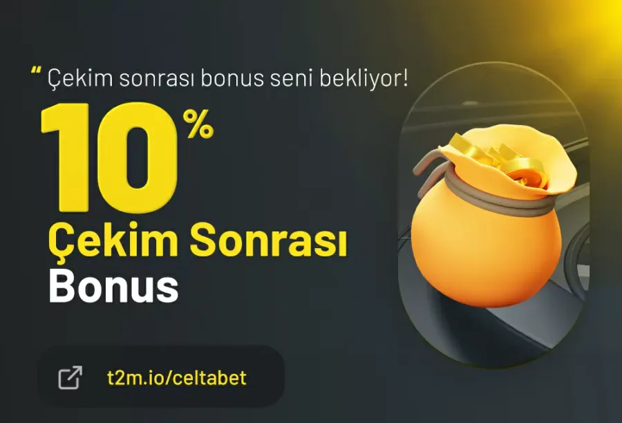 Celtabet Çekim Sonrası %10 Kayıp Bonusu Kazanın!