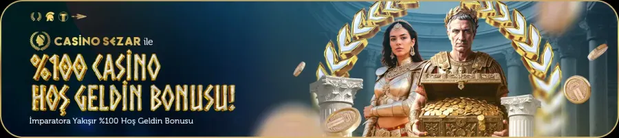 Casinosezar %100 Casino Hoş Geldin Bonus