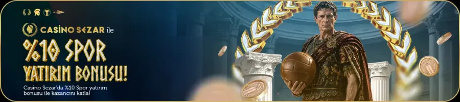 Casinosezar %10 Spor Yatırım Bonusu