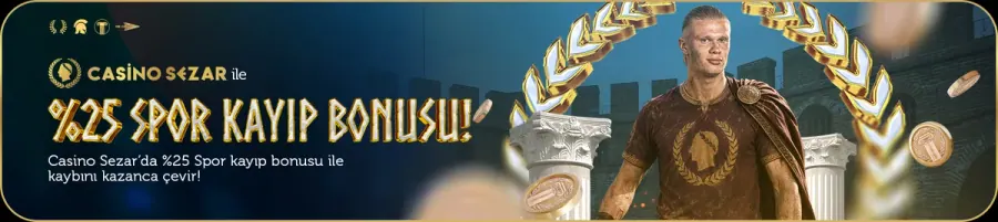 Casinosezar Anlık %25 Spor Kayıp Bonusu