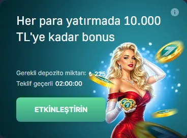 7Slots Her Para Yatırmada 10.000 TL'ye Kadar Bonus