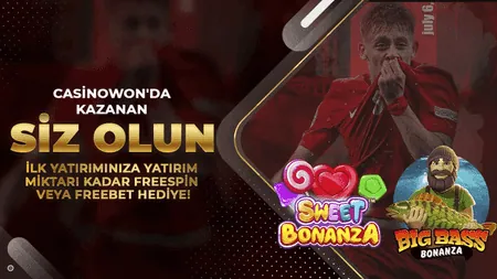 Casinowon Casinowon'da İlk Yatirimina %100 Freespin veya Freebet Hediye