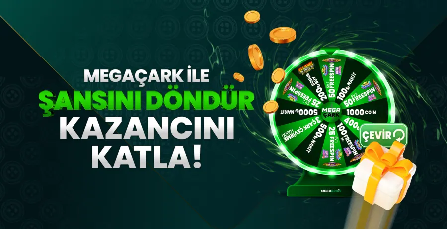 Megabahis Mega Çark Mega Çark Bonusu ile Çarkı Çevir, Ödülünü Al!