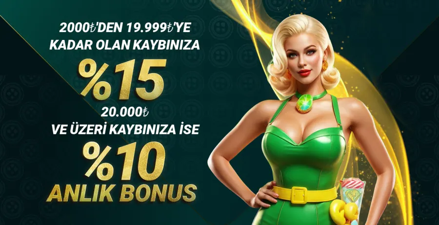 Megabahis %15’e Varan Anlık Kayıp Bonusu!
