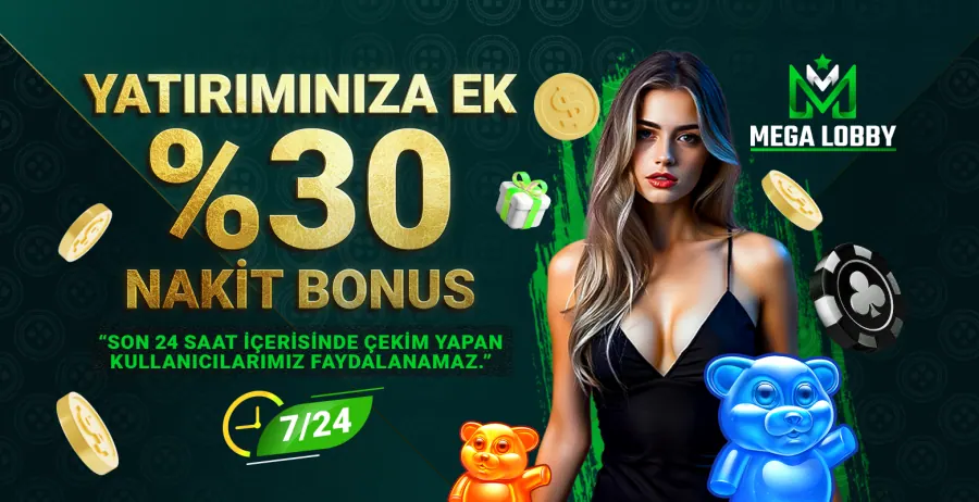 Megabahis Yatırımınıza Ek %30 Nakit Bonus Megabahis’te!